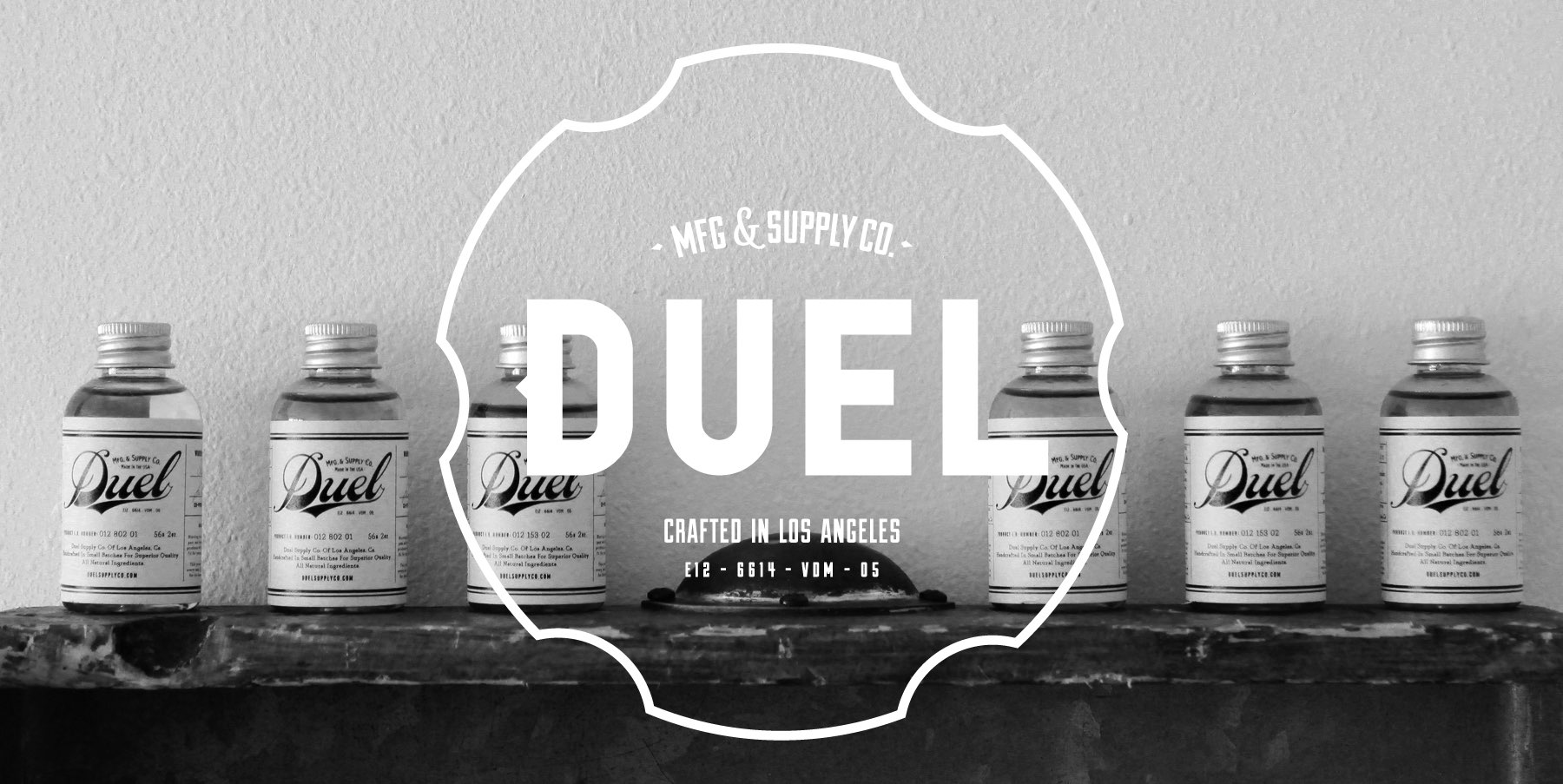 Duel MFG & Supply Co. — brand identity and packaging